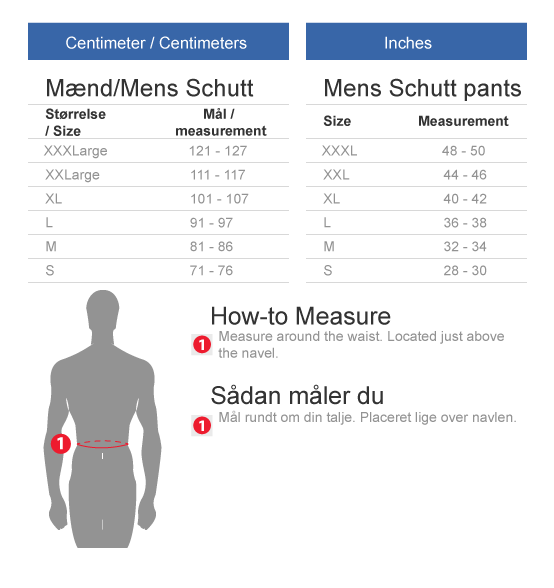 Schutt football pants size chart